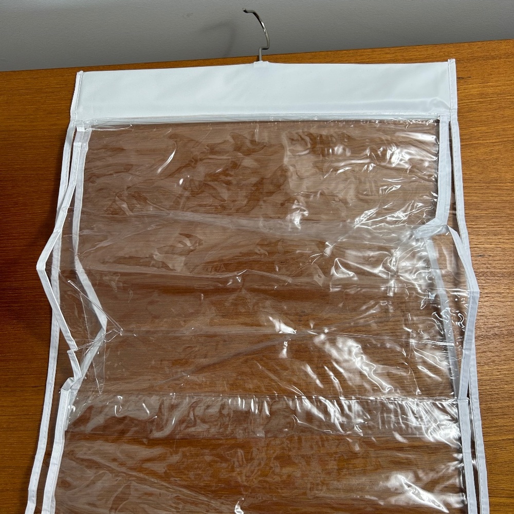 Plastic Hanging Storage Container with Pockets - Picture 3 of 4